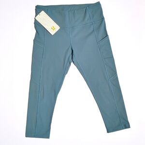 Lululemon Fast and Free crop legging tights NWT Size 12 Mint Green